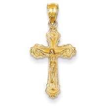 14k Gold Small Crucifix Charm hide-image