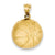 14k Gold Basketball Charm hide-image