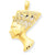 14k Gold Nefertiti Charm hide-image