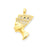 Nefertiti Charm in 14k Gold