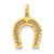 14k Gold Horseshoe Charm hide-image