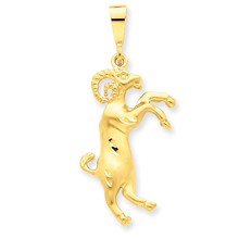 14k Gold Aries Zodiac Charm hide-image