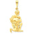 14k Gold Aquarius Zodiac Charm hide-image