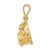 14k Gold Bulldog pendant