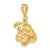 14k Gold Bulldog pendant