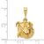 14k Gold Bulldog pendant