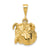 14k Gold Bulldog pendant