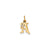 Initial A Charm in 14k Gold