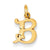 14k Gold Initial B Charm hide-image