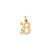 Initial B Charm in 14k Gold