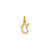 Initial C Charm in 14k Gold