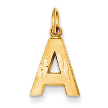 14k Gold Initial A Charm hide-image