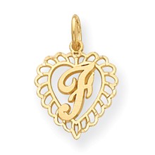 14k Gold Initial F Charm hide-image