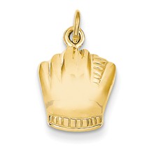 14k Gold Baseball Glove Charm hide-image