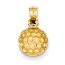 14k Gold Golf Ball Charm hide-image