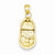 14k Gold Polished Baby Shoe Charm hide-image