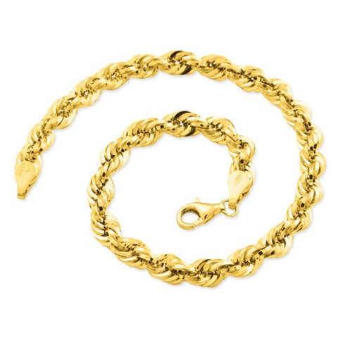 10K Yellow Gold Rope Bracelet