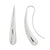 14k White Gold Teardrop Earrings