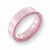 Ceramic Pink Faceted 5.5mm Polished Wedding Band