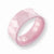 Ceramic Pink Faceted 8mm Polished Wedding Band