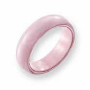 Ceramic Pink 5.5mm Polished Wedding Band