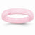 Ceramic Pink 4mm Faceted Polished Wedding Band