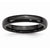 Ceramic Black 4mm Polished Wedding Band