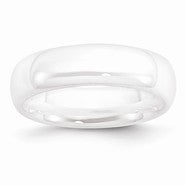 Ceramic White 6mm Polished Wedding Band