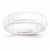 Ceramic White 6mm Polished Wedding Band