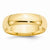 14k Yellow Gold 6mm Lightweight Comfort Fit Wedding Band