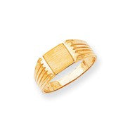 14k Yellow Gold Men's Signet Ring