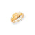 14k Yellow Gold Heart Signet Ring