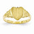 14k Yellow Gold Heart Signet Ring