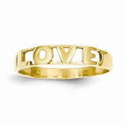 14k Yellow Gold Love Ring