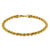 10K Yellow Gold Hollow Rope Bracelet