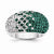 Sterling Silver Swarovski Elements East Lansing Spirit Ring