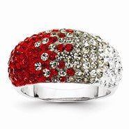 Sterling Silver Swarovski Elements Columbus Spirit Ring