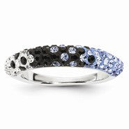 Sterling Silver Swarovski Elements Chapel Hill Spirit Domed Ring