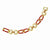 Gold Plated Swarovski Crystal with Equestrian Link Link Bracelet