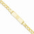 14K Yellow Gold Curb Id Bracelet