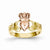 14k Two-tone Polished Claddagh Ring