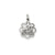 Antiqued I Love Nana Charm in 14k White Gold