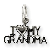 14k White Gold I Love My Grandma Charm hide-image