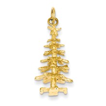 14k Gold 3-D Christmas Tree Charm hide-image