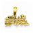 14k Gold 3-D Locomotive pendant, Adorable Pendants for Necklace