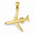 14k Gold 3-D Jet pendant, Exquisite Pendants for Necklace