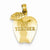 14k Gold #1 Teacher Apple pendant, Gorgeous Pendants for Necklace