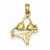 14k Gold Polished Bikini Pendant, Pendants for Necklace