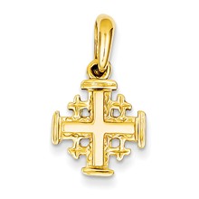 14k Gold Jerusalem Cross Charm hide-image