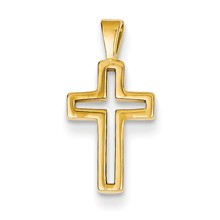 14k Gold Cross Charm hide-image